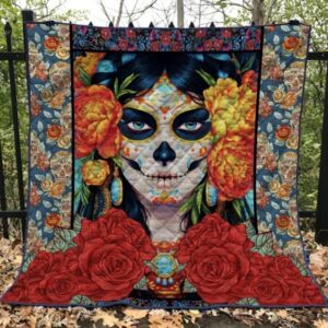 Skull Quilt Blanket Ver 85  Quilt